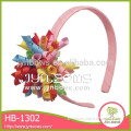 Top quality ribbon handmade colorful headbands for teen girls